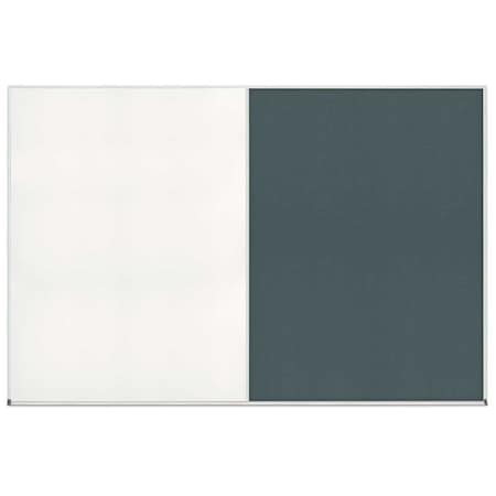 United Visual Products Enclosed Corkboard, 1 Door, 24"x36", 4" Fra UV3408-BLACK-CORK